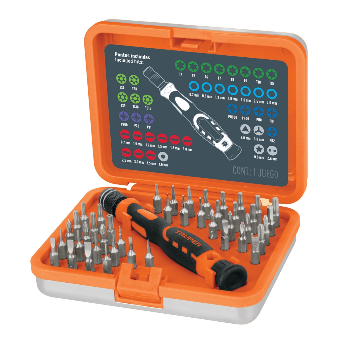 Juego Destornilladores joyero, 43 pzas | Truper
